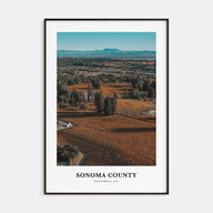 Sonoma County Portrait Color Poster