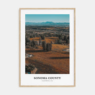 Sonoma County Portrait Color Poster