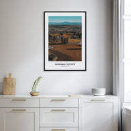 Sonoma County Portrait Color Poster