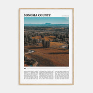 Sonoma County Travel Color Poster
