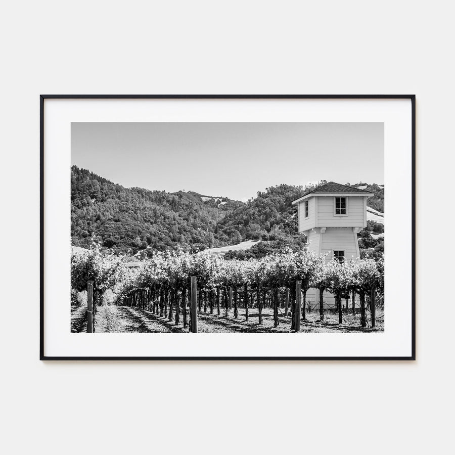 Sonoma Landscape B&W Poster