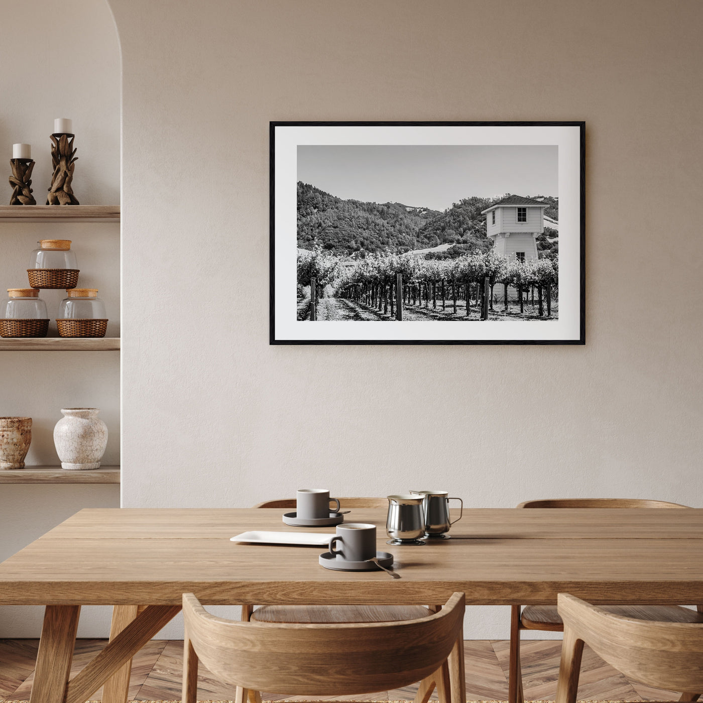 Sonoma Landscape B&W Poster