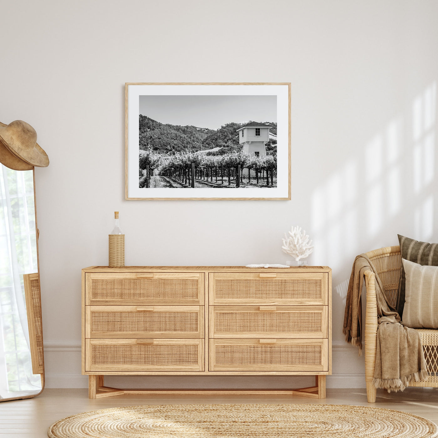 Sonoma Landscape B&W Poster