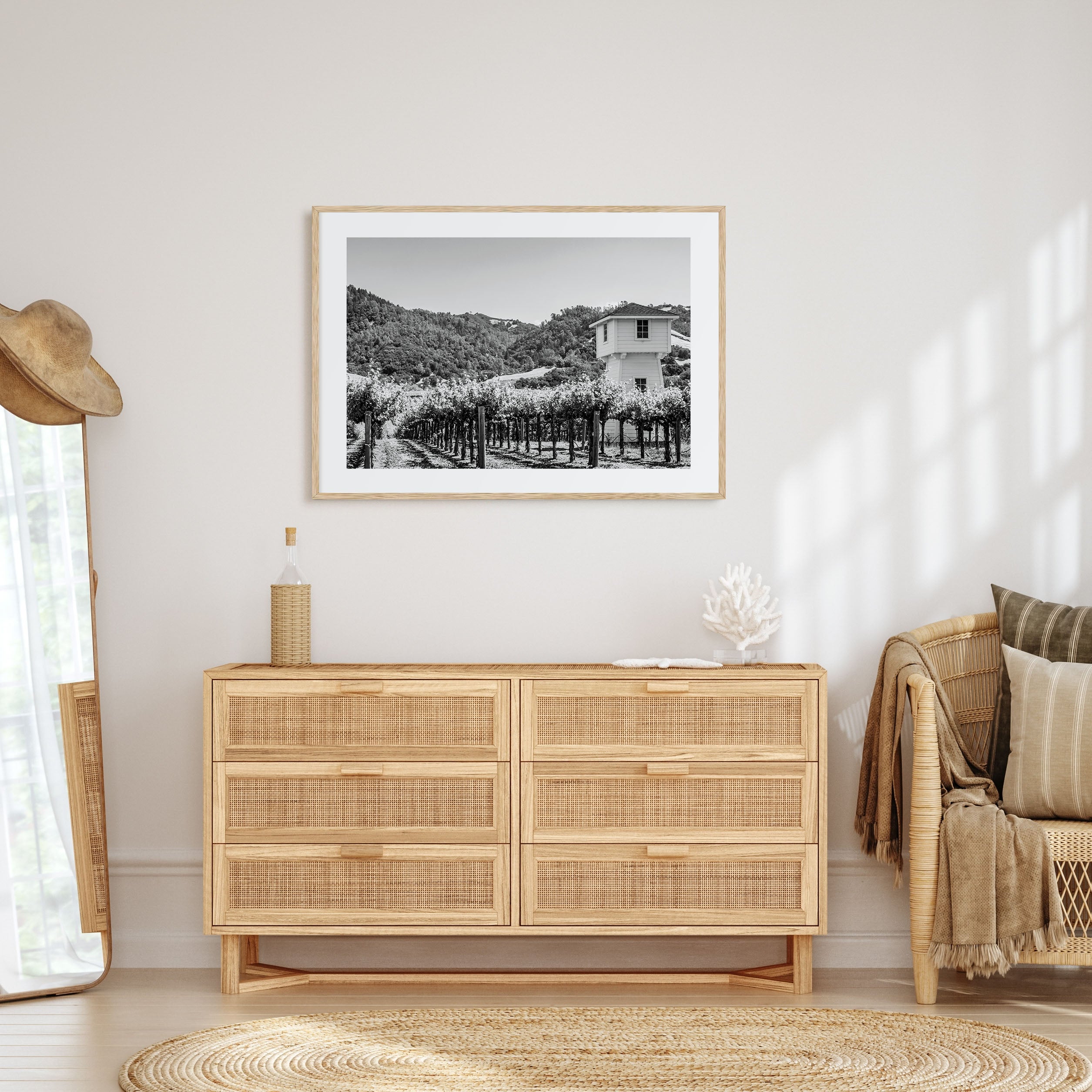 Sonoma Landscape B&W Poster