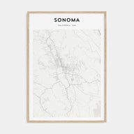 Sonoma Map Portrait Poster