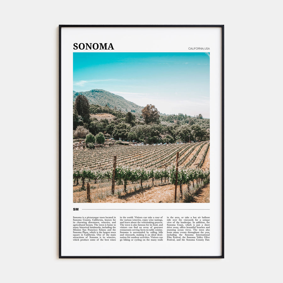 Sonoma Travel Color Poster