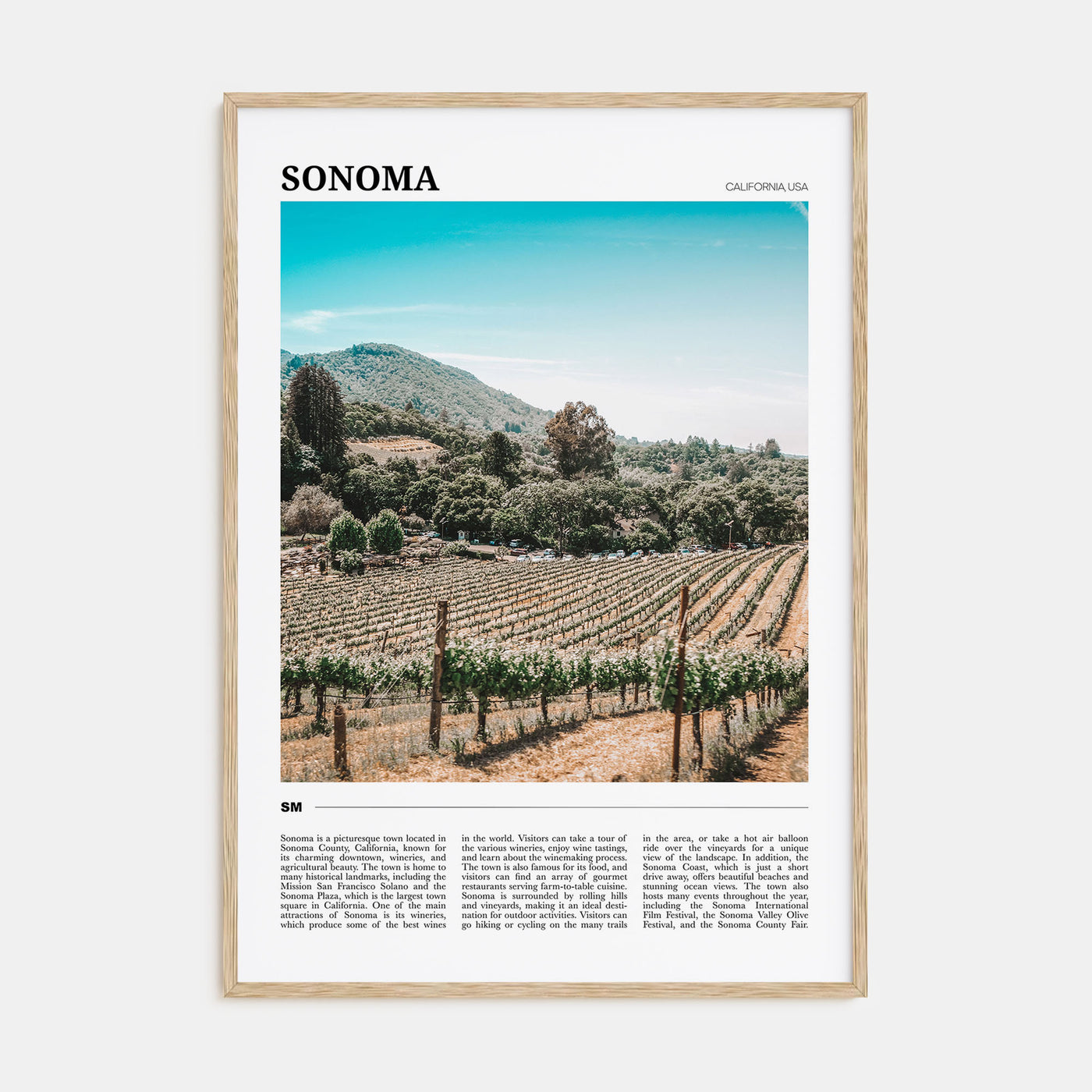 Sonoma Travel Color Poster
