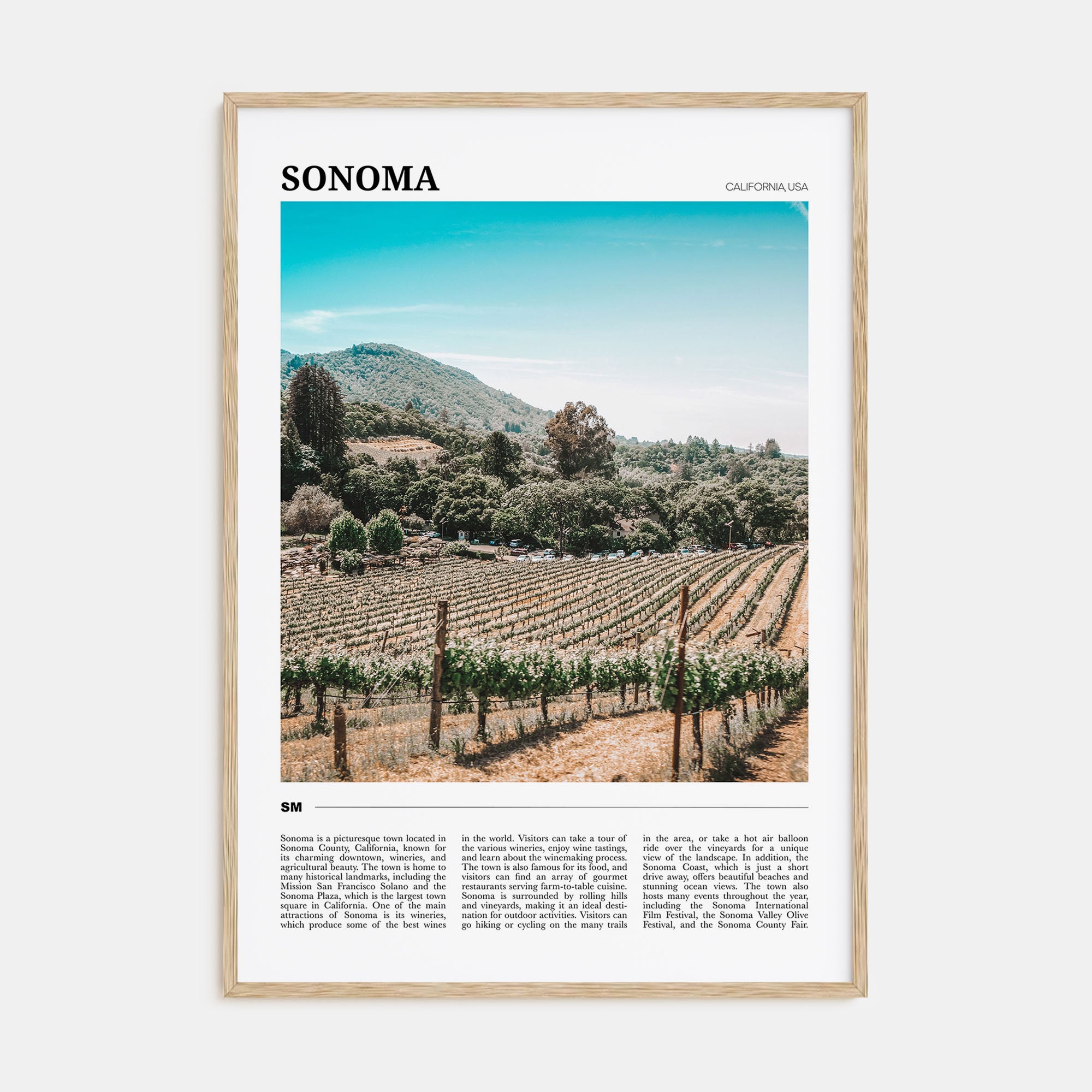Sonoma Travel Color Poster