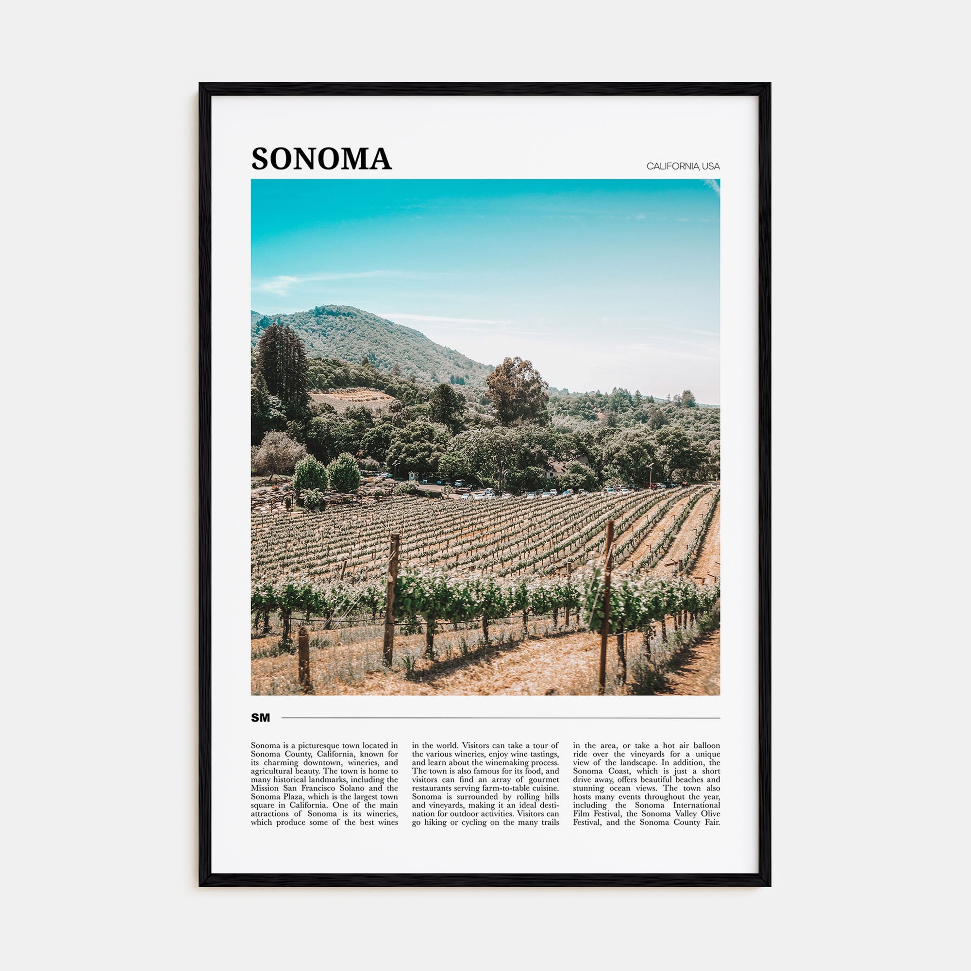Sonoma Travel Color Poster