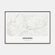 Sonora Map Landscape Poster