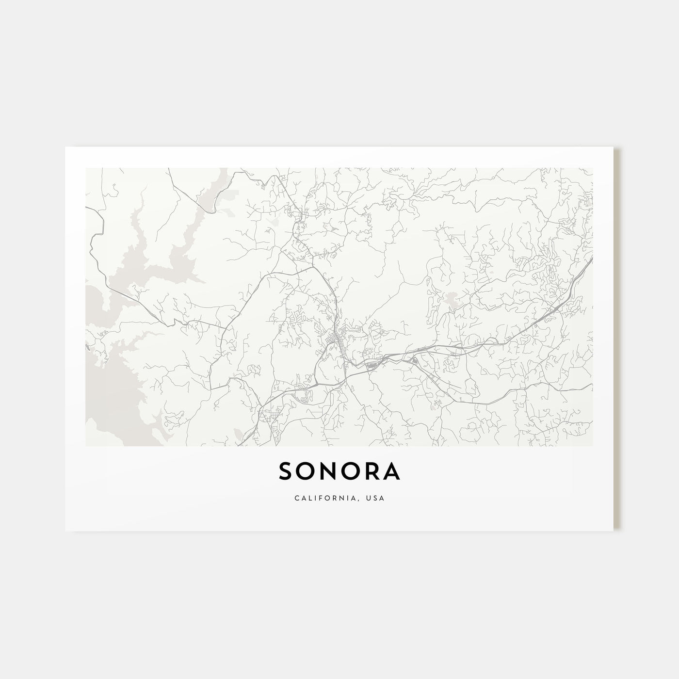 Sonora Map Landscape Poster