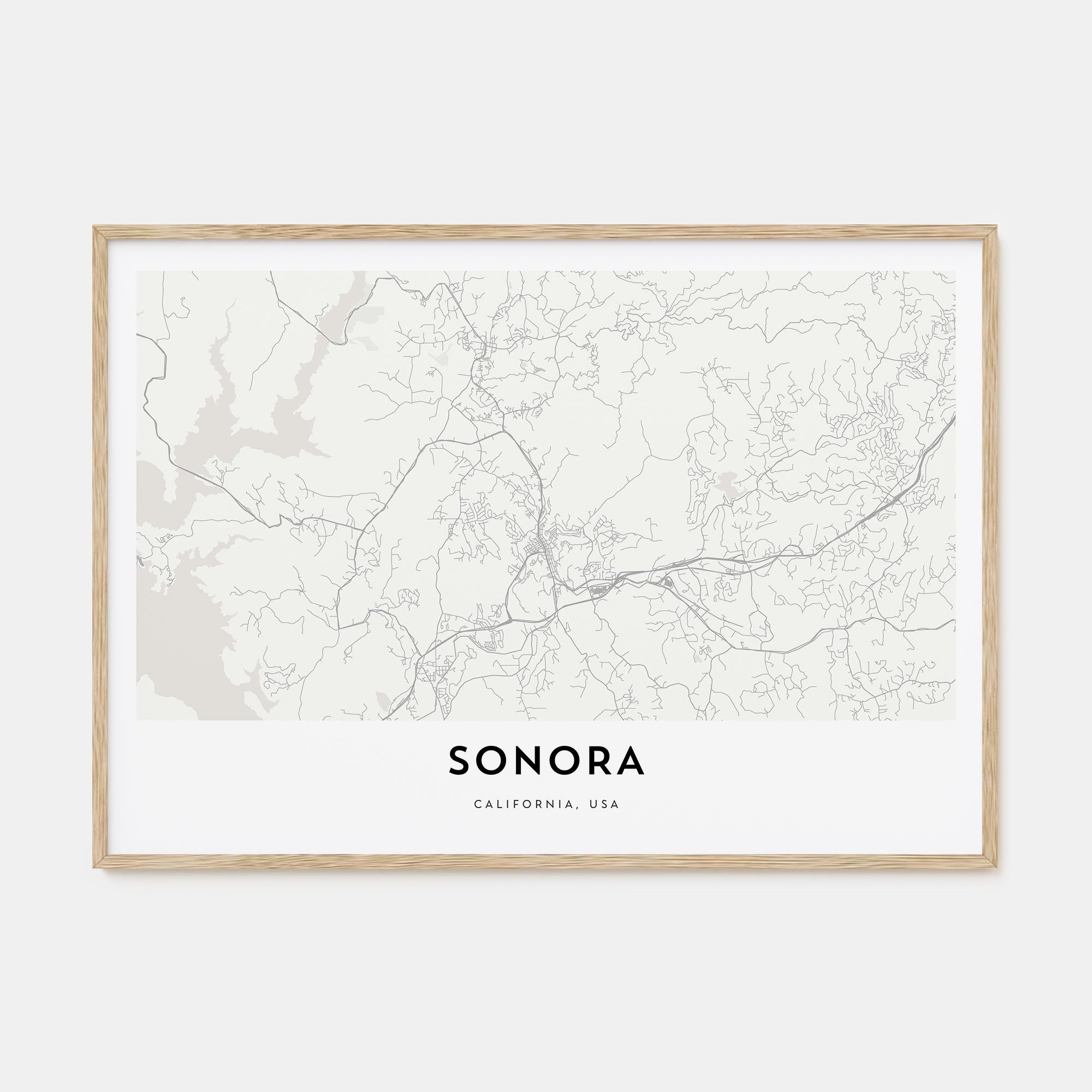 Sonora Map Landscape Poster
