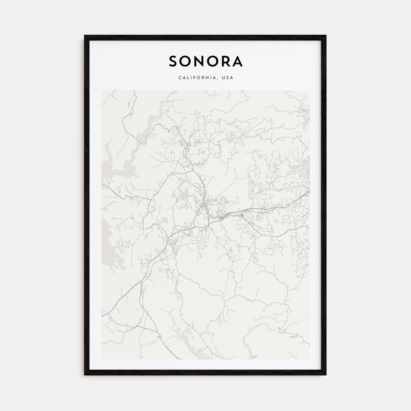 Sonora Map Portrait Poster