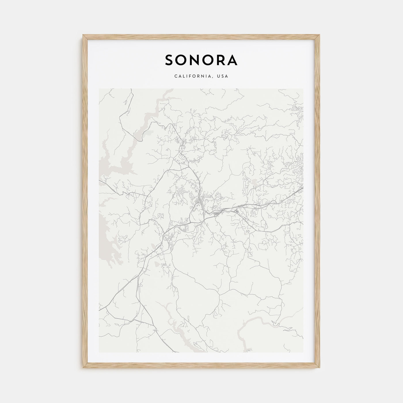 Sonora Map Portrait Poster