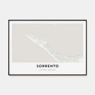 Sorrento, Australia Map Landscape Poster