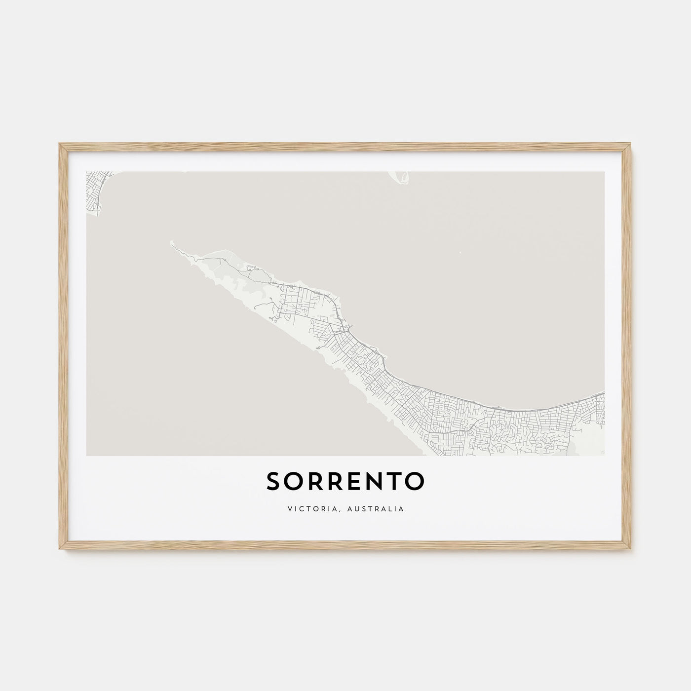 Sorrento, Australia Map Landscape Poster