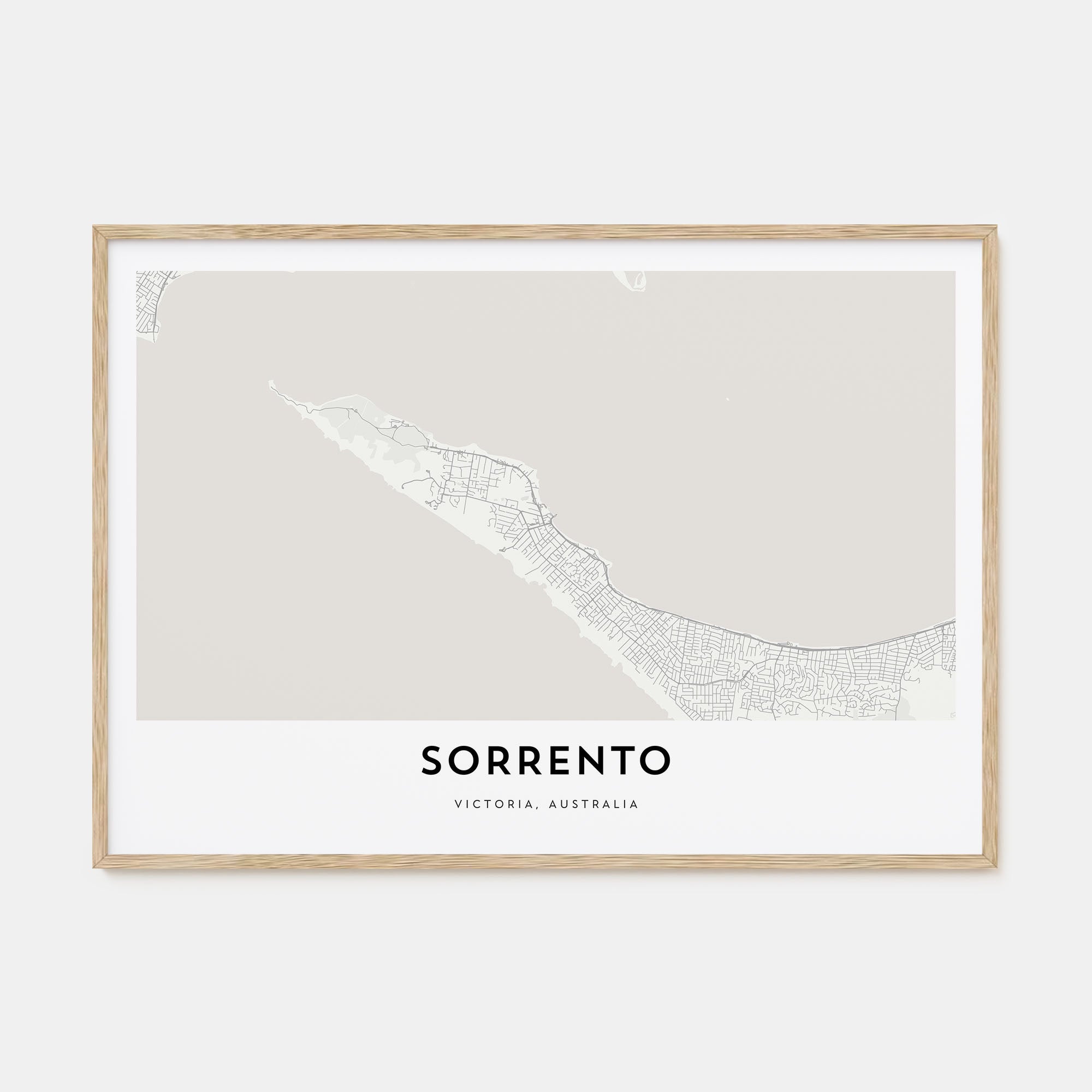 Sorrento, Australia Map Landscape Poster