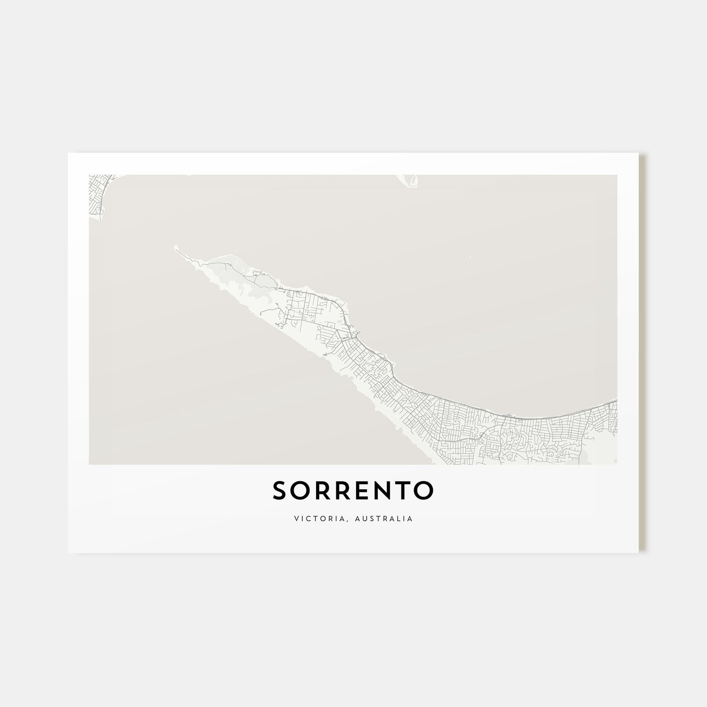 Sorrento, Australia Map Landscape Poster