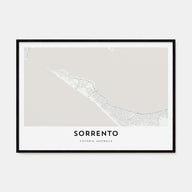 Sorrento, Australia Map Landscape Poster