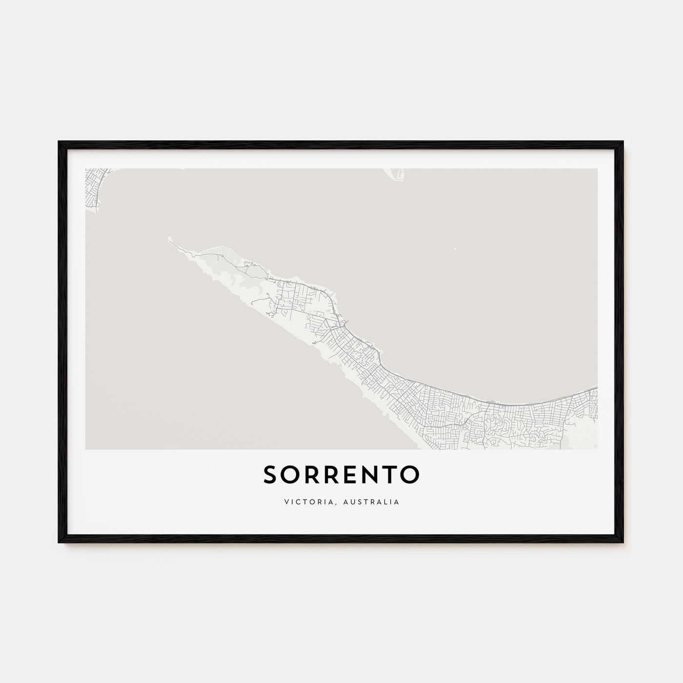 Sorrento, Australia Map Landscape Poster