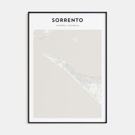 Sorrento, Australia Map Portrait Poster