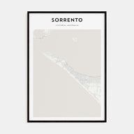 Sorrento, Australia Map Portrait Poster