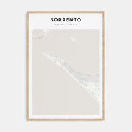 Sorrento, Australia Map Portrait Poster