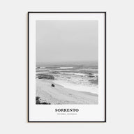 Sorrento, Australia Portrait B&W Poster