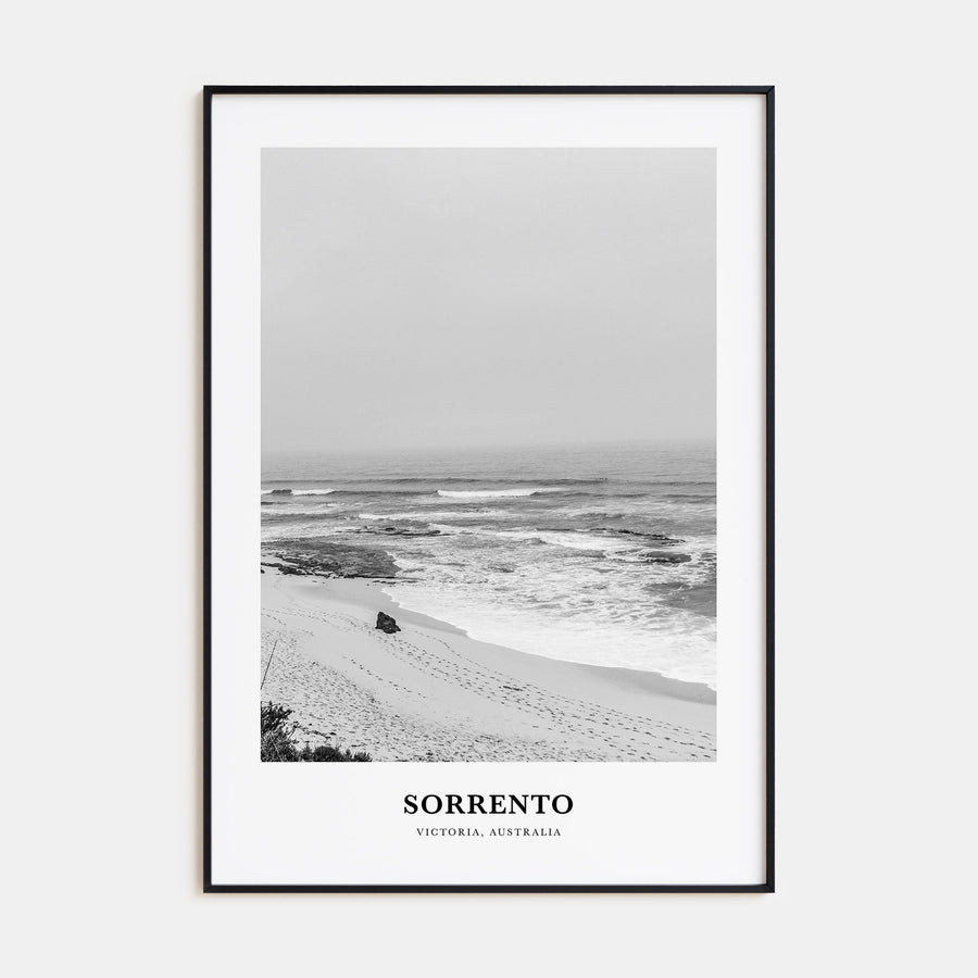 Sorrento, Australia Portrait B&W Poster