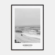Sorrento, Australia Portrait B&W Poster