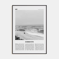 Sorrento, Australia Travel B&W Poster