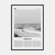 Sorrento, Australia Travel B&W Poster