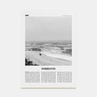 Sorrento, Australia Travel B&W Poster