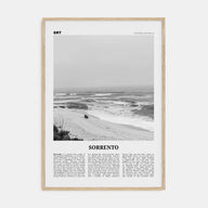 Sorrento, Australia Travel B&W Poster