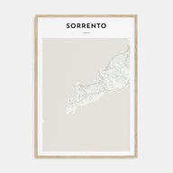 Sorrento, Italy Map Portrait Poster