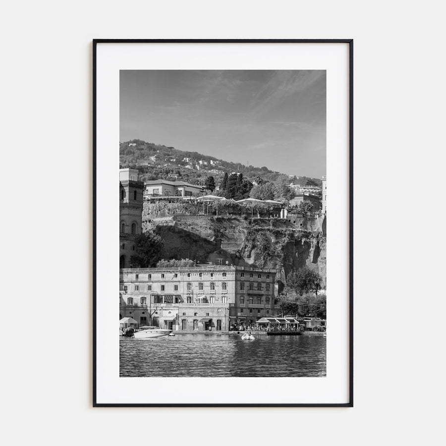 Sorrento, Italy Photo B&W Poster