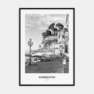 Sorrento, Italy Portrait B&W Poster