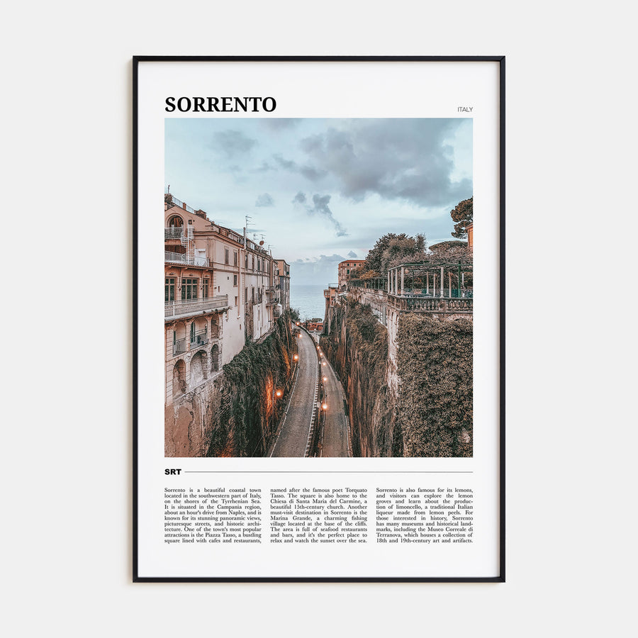 Sorrento, Italy Travel Color Poster