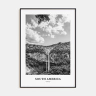 South America Portrait B&W Poster