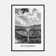 South America Portrait B&W Poster