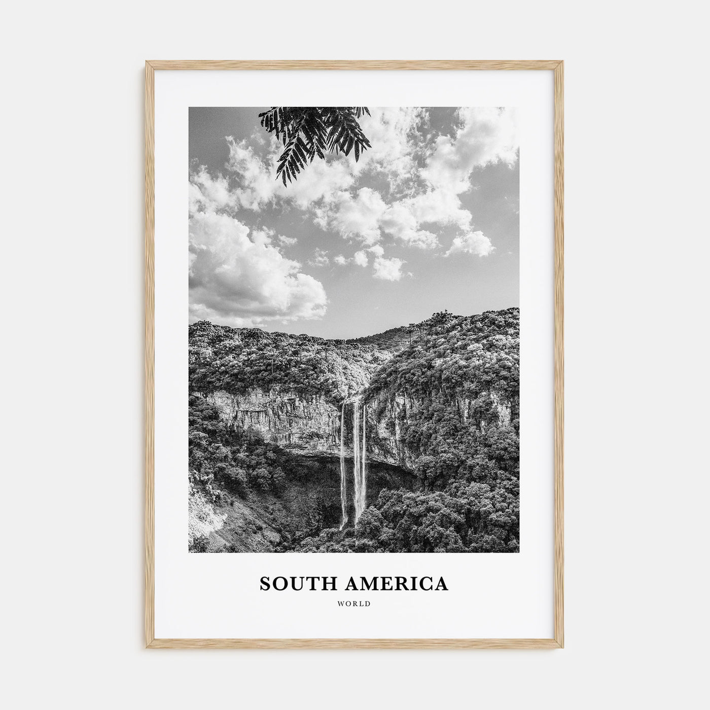 South America Portrait B&W Poster