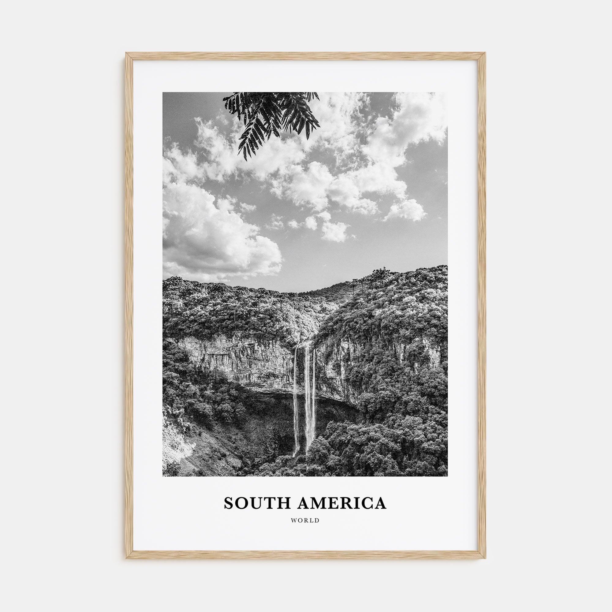 South America Portrait B&W Poster