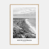 South Australia Portrait B&W Poster