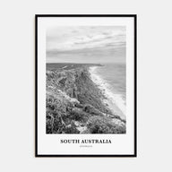 South Australia Portrait B&W Poster