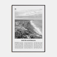 South Australia Travel B&W Poster
