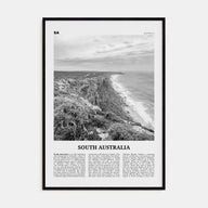 South Australia Travel B&W Poster
