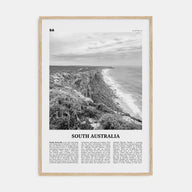 South Australia Travel B&W Poster