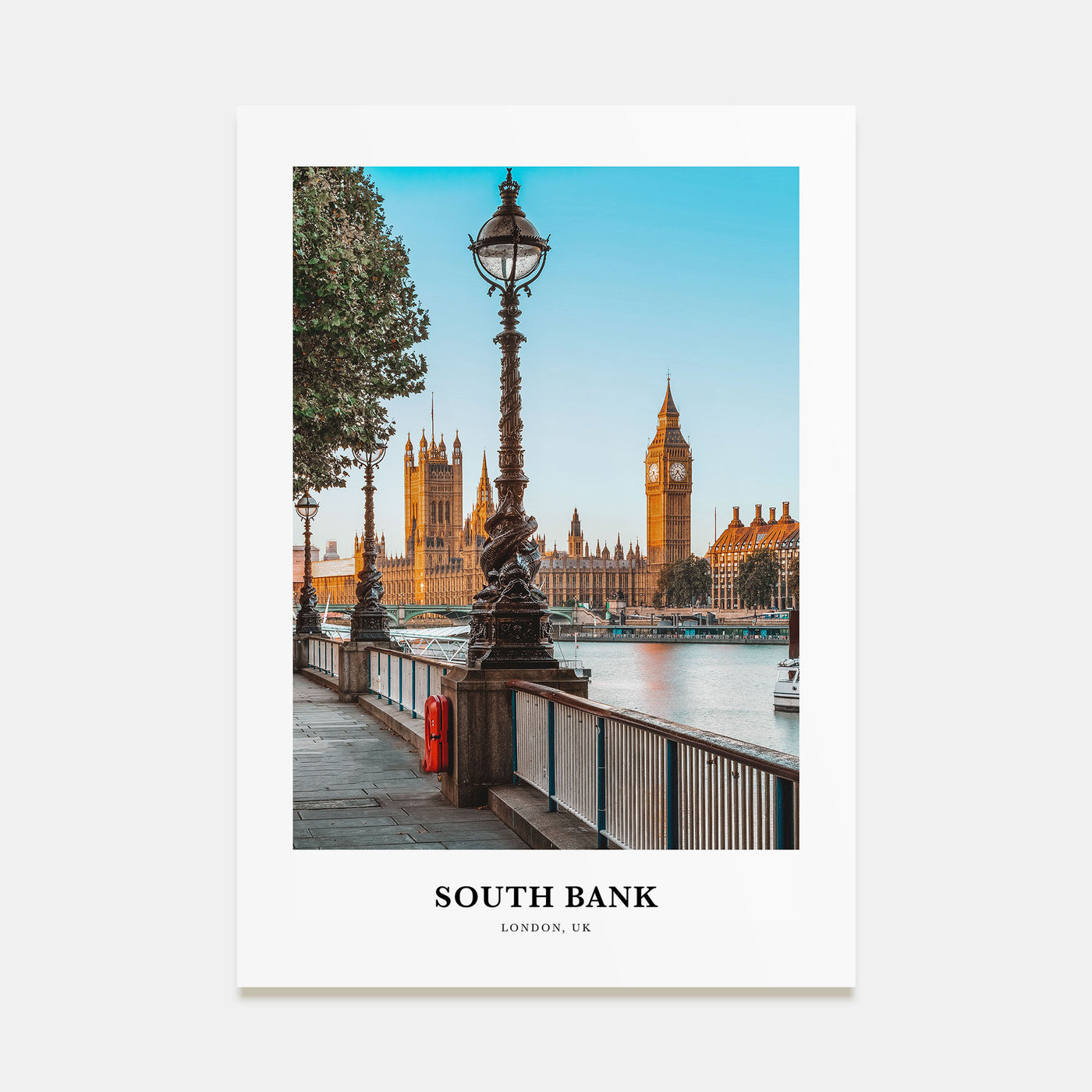 South Bank Portrait Color Poster