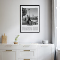 South Bank Travel B&W Poster