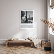 South Bank Travel B&W Poster